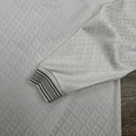 Levis SilverTab Shirt Mens Large White Jacquard All Over 90s Skater Y2K Vintage - Picture 5 of 14